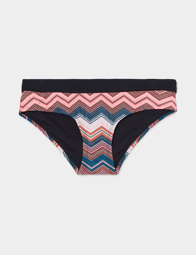 Bas de maillot de bain shorty multicolore femme