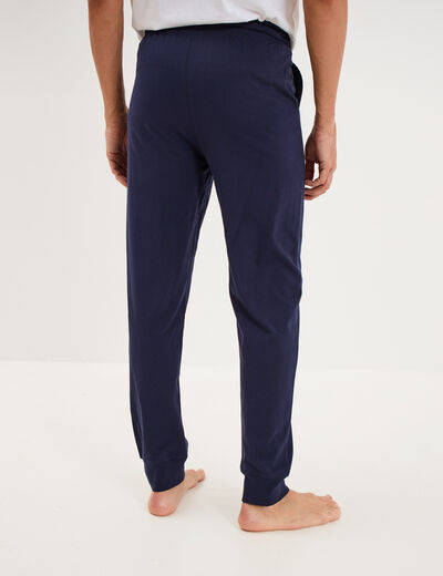 Lot 2 pantalons de pyjama coton bleu homme