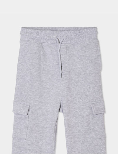 Pantalon de jogging cargo gris clair garçon