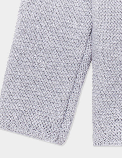 Gilet coton boutonné Kimbaloo gris bébé garçon