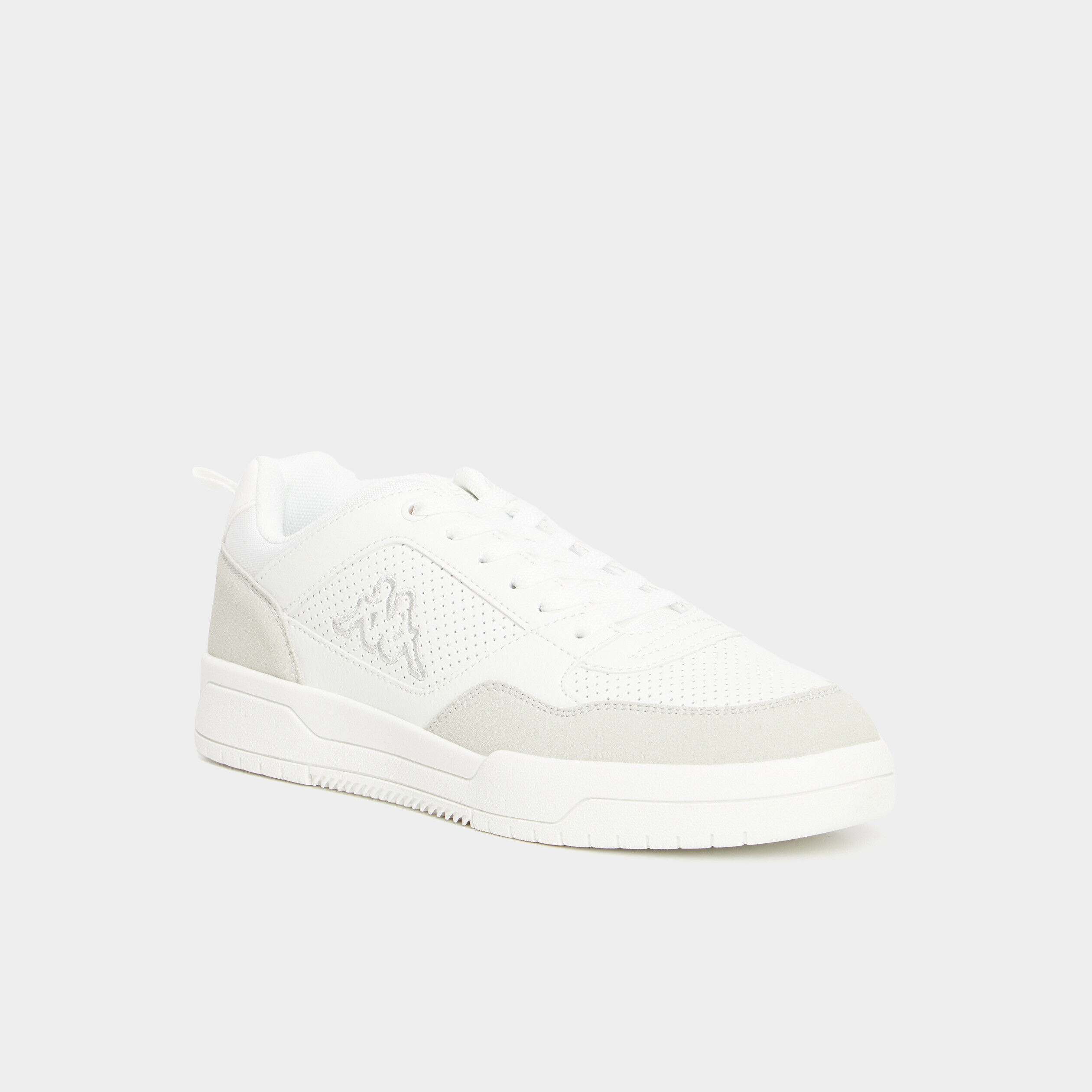 Tennis basses à lacets Kappa blanc homme