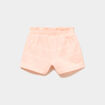 Lot 2 shorts tailles &eacute;lastiqu&eacute;es orange fluo b&eacute;b&eacute; fille