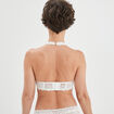 Soutien-gorge foulard dentelle mousseuse blanc femme