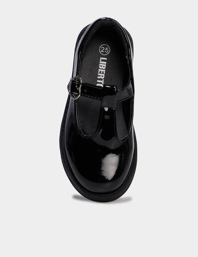 Babies salom&eacute; vernies noir fille