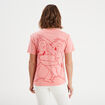 T-shirt manches courtes Tic et Tac rose saumon femme