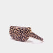Sac banane arrondi marron femme