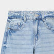 Jean large 5 poches taille ajustable denim triple stone fille