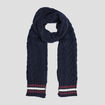 Écharpe bleu marine homme