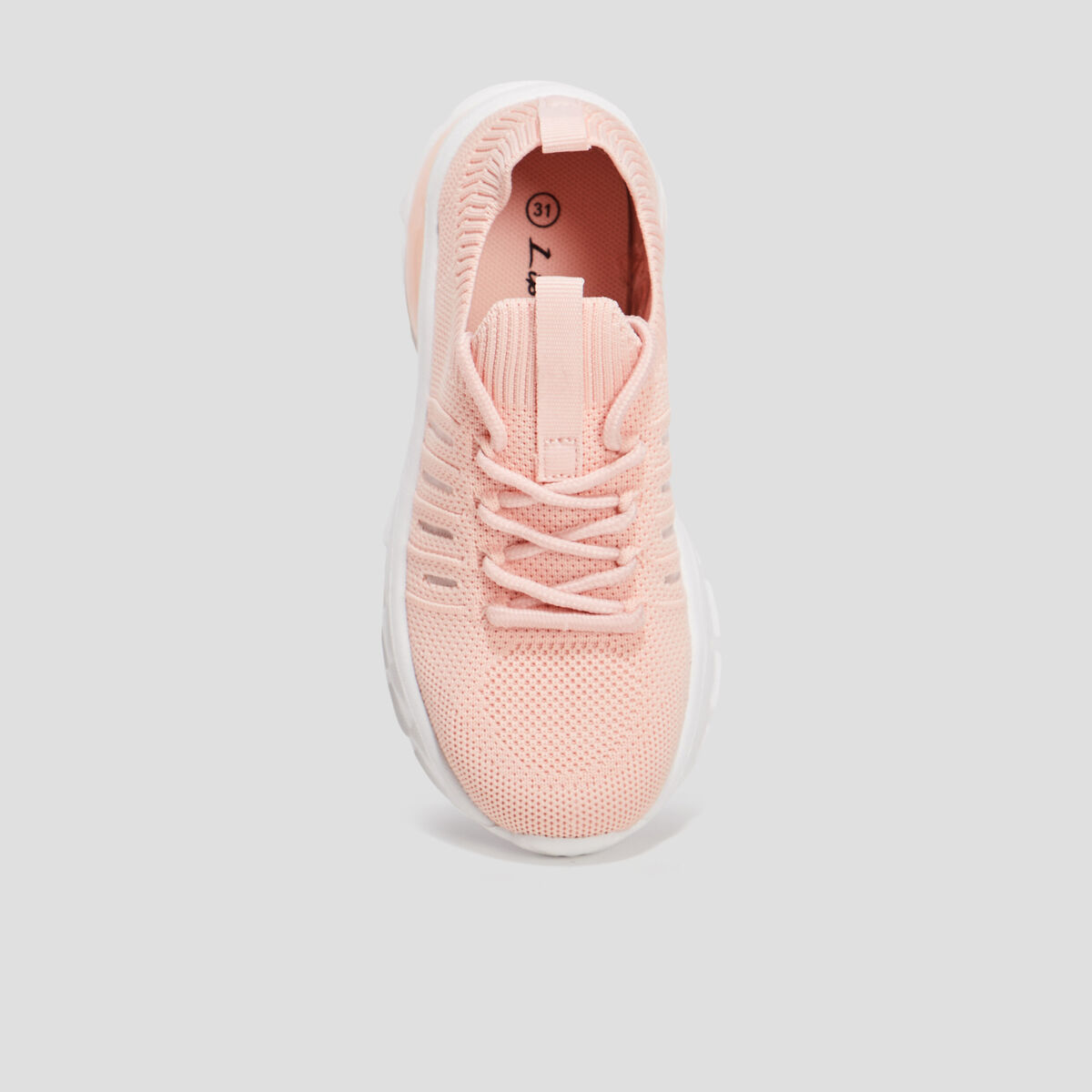 Baskets running &agrave; lacets Liberto rose fille