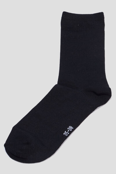Lot 3 paires chaussettes noir femme