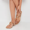 Sandales en cuir Mosquitos marron femme