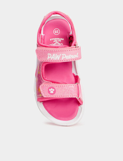 Sandales lumineuses Pat Patrouille rose fille