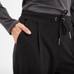 Pantalon en molleton à taille élastiquée noir femme
