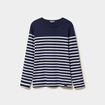 T-shirt manches longues coton bleu marine homme