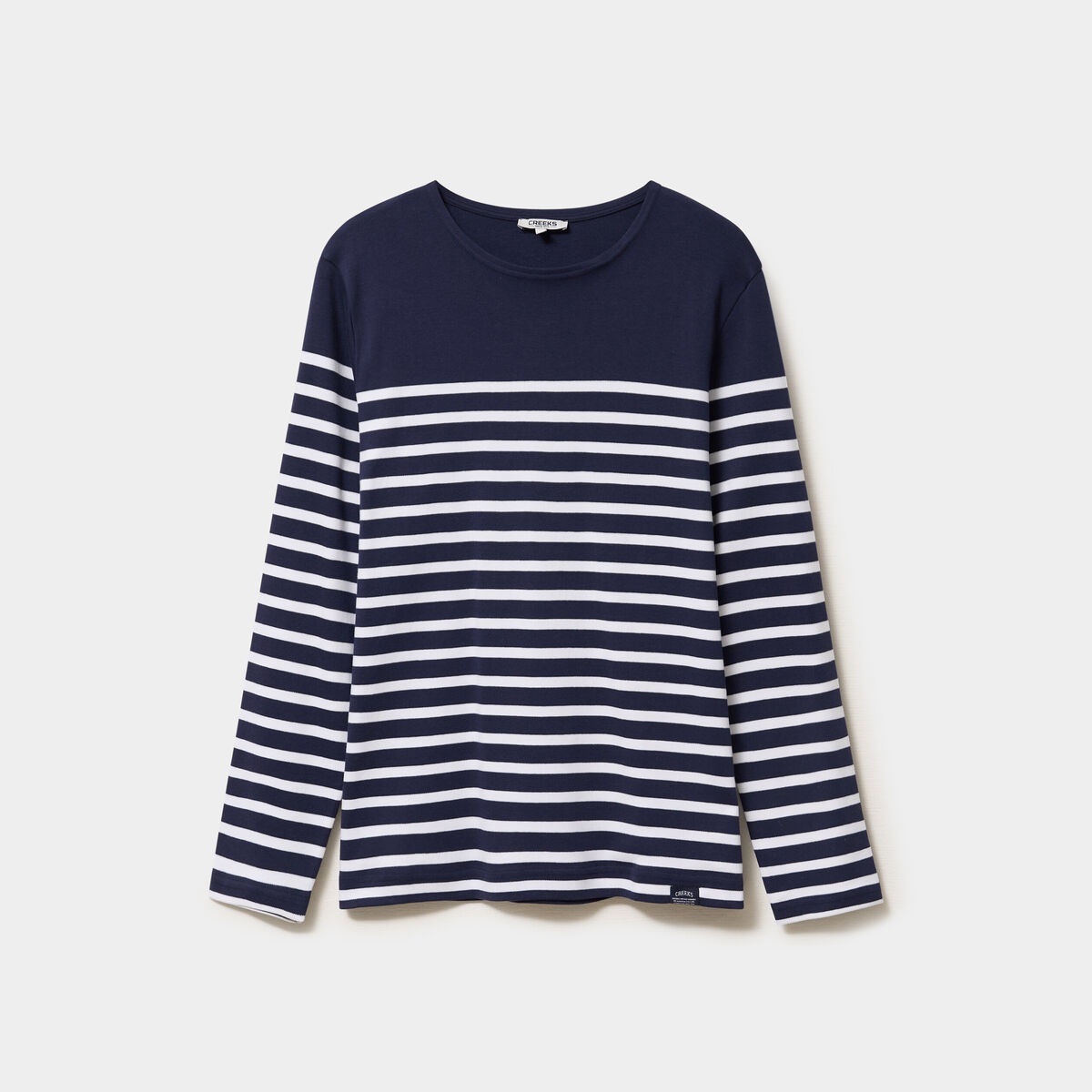 T-shirt manches longues coton bleu marine homme