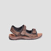 Sandales à scratchs marron homme