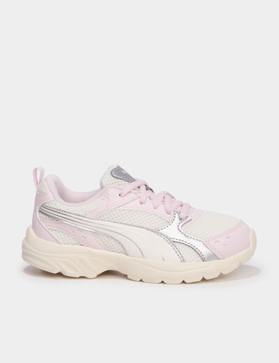 Baskets running &agrave; lacets Puma Milenio rose champagne fille