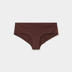 Shorty microfibre sans coutures marron femme