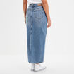Jupe en jean midi fendue denim double stone femme