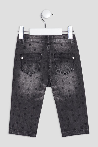 Jeans slim taille ajustable Creeks gris foncé bébé fille