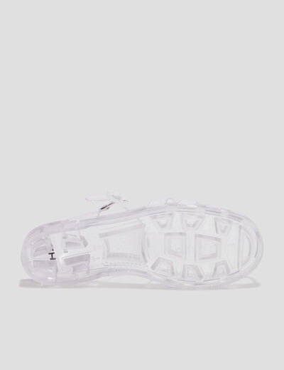 Sandales de plage transparentes multicolore femme