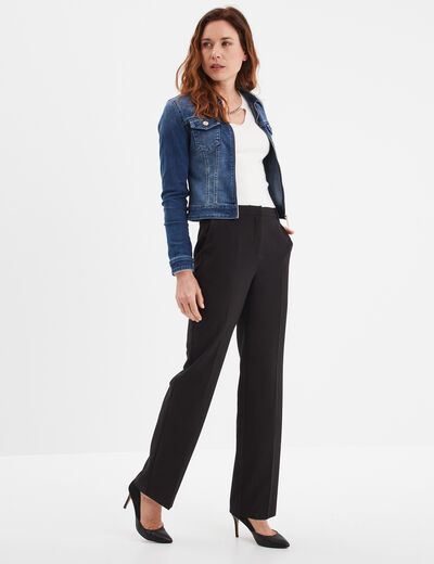 Veste en jean cintrée zippée Mosquitos denim double stone femme