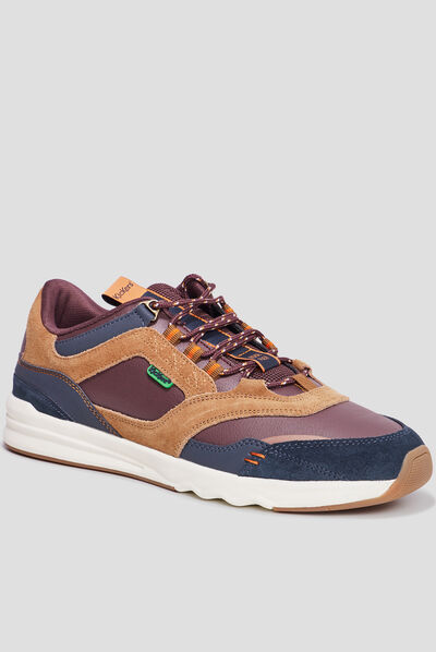 Baskets running Kickers Koolflex bordeaux homme