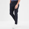 Pantalon chino slim stretch bleu marine homme