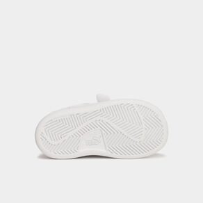 Tennis basses à scratchs Puma Smash blanc bébé fille