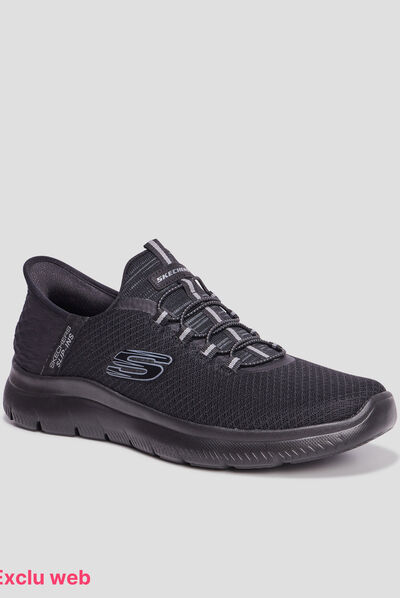 Baskets running mémoire forme Skechers noir homme
