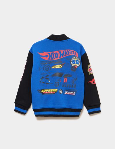 Veste teddy molletonn&eacute;e Hot Wheels bleu gar&ccedil;on