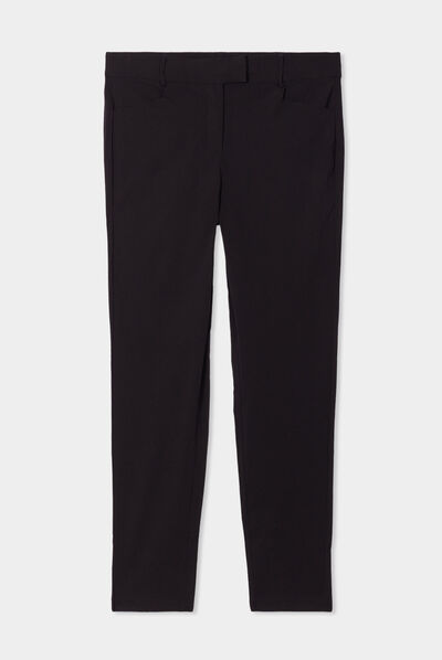 Pantalon skinny noir femme grande taille