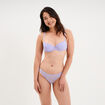 Soutien-gorge corbeille padd&eacute; dentelle parme femme