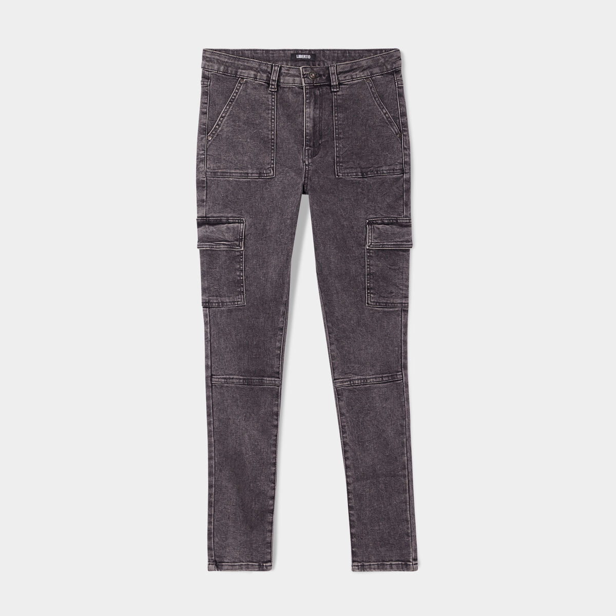 Jeans skinny battle Liberto denim gris femme