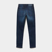 Jean skinny 5 poches taille ajustable bleu fonc&eacute; gar&ccedil;on