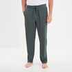 Pantalon de pyjama coton vert kaki homme