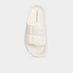 Claquettes matelassées Wamea Beach blanc femme