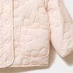Doudoune matelass&eacute;e &agrave; capuche beige b&eacute;b&eacute; fille