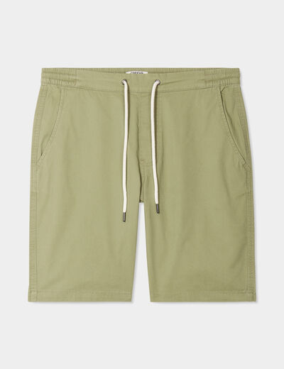 Short chino avec cordon Creeks vert kaki homme