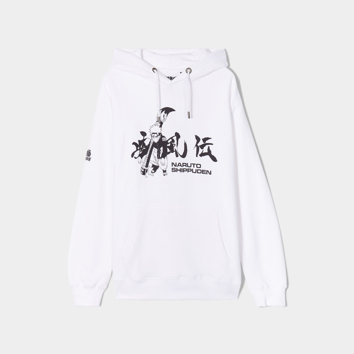 Sweat à capuche hoodie Naruto blanc homme