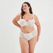 Soutien-gorge emboîtant en dentelle blanc femme grande taille
