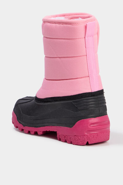 Bottes de neige fourr&eacute;es rose fille