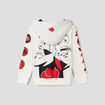 Sweat à capuche hoodie Naruto blanc garçon