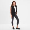Body sans manches côtelé coton blanc femme