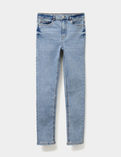 Jeans skinny taille haute denim double stone femme