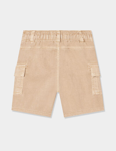 Short cargo coton Creeks marron clair bébé garçon