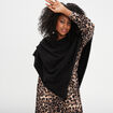 Poncho asymétrique noir femme
