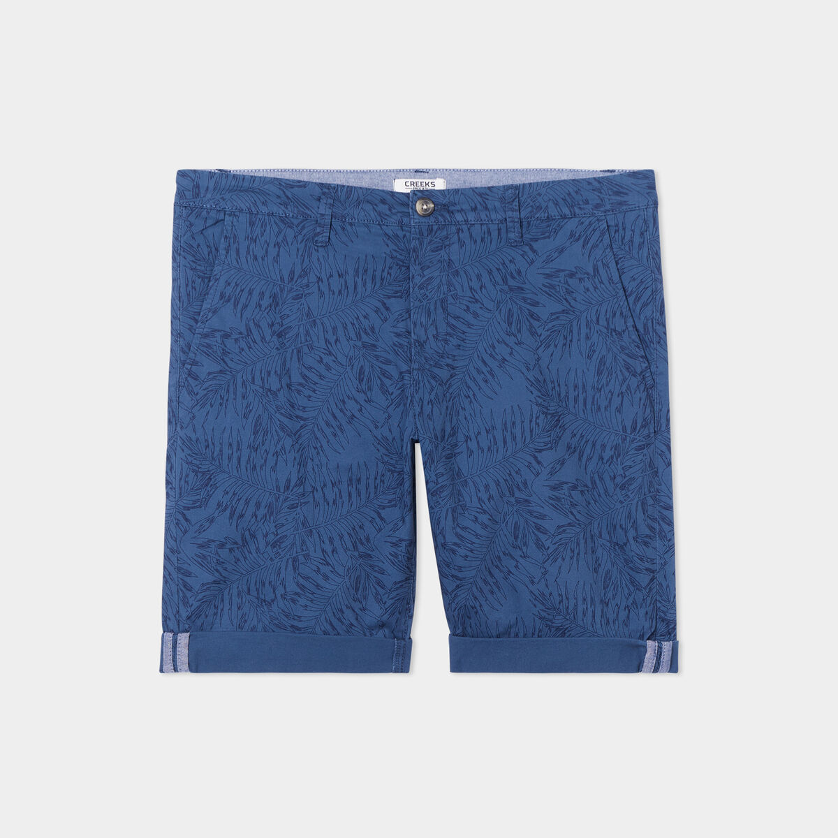 Bermuda chino droit Creeks bleu marine homme