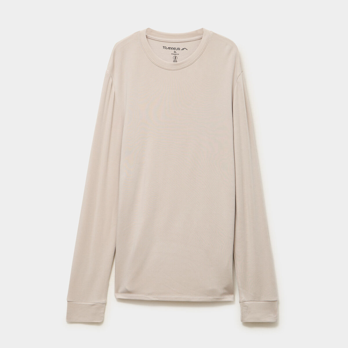 T-shirt chaud technique manches longues gris clair homme
