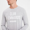 Ensemble pyjama 2 pi&egrave;ces gris clair homme